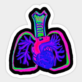 Psychedelic Lungs Sticker